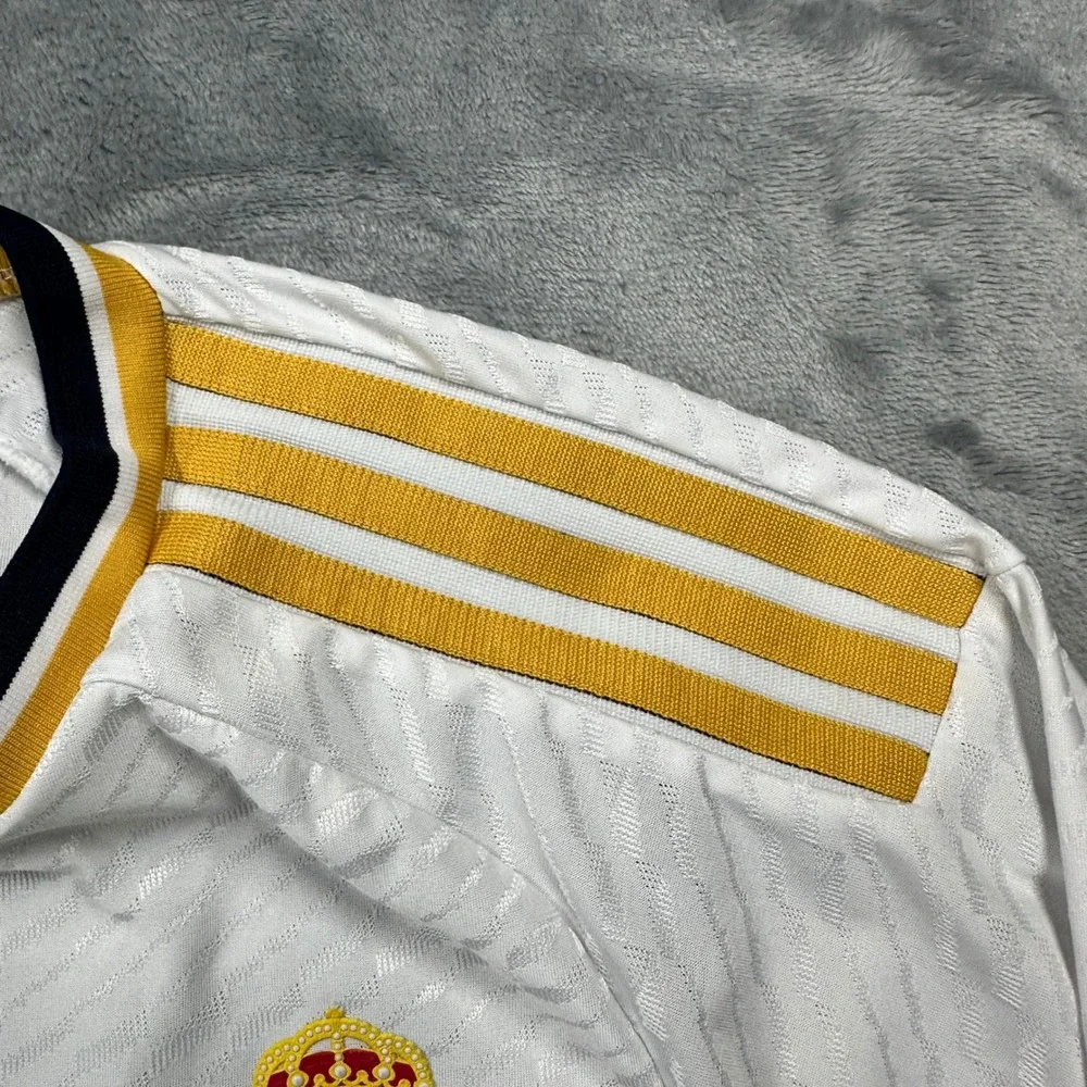 Adidas Real Madrid 2023-24 Home Jersey Bellingham 5 Long Sleeve HEAT.RDY Mens M